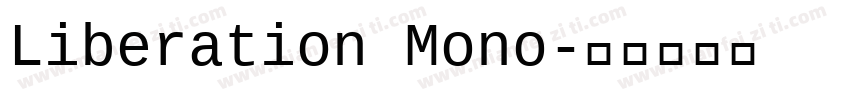 Liberation Mono字体转换